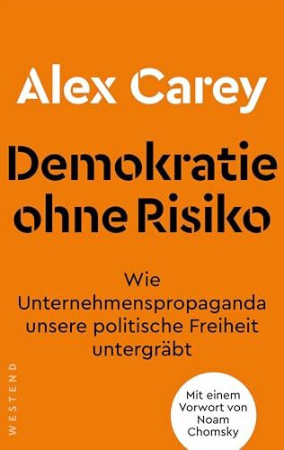 Demokratie ohne Risiko: Wie Unternehmenspropaganda unsere politische Freiheit untergräbt. Mit einem Vorwort von Noam Chomsky
