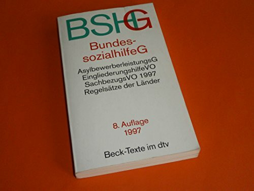 Bundessozialhilfegesetz (dtv Beck Texte)