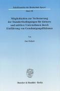 Möglichkeiten zur Verbesserung der Standortbedingungen für kleinere und mittlere Unternehmen durch E