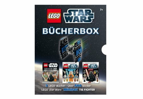 LEGO Star Wars Bücher-Box: 3 LEGO Bücher - Über 500 Sticker - LEGO Star Wars Miniset TIE Fighter: Star Wars - Lexikon der Minifiguren; Star Wars - ... Sticker - LEGO Star Wars Miniset TIE Fighter