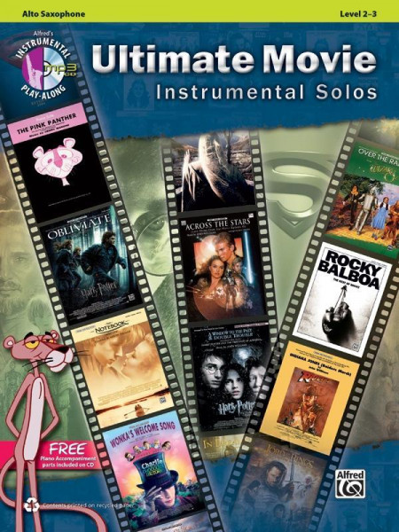 Ultimate Movie Instrumental Solos: Alto Sax, Book & Online Audio/Software/PDF