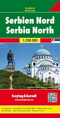 Freytag & Berndt Stra�enkarte Serbien Nord 1, 200.000, Citypl�ne. Ortsregister Mit Postleitzahl...