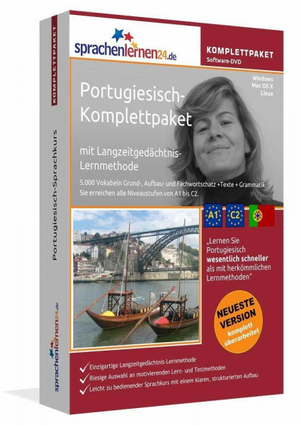 Sprachenlernen24.de Portugiesisch-Komplettpaket (Sprachkurs): DVD-ROM für Windows/Linux/Mac OS X inkl. integrierter Sprachausgabe mit über 5700 ... mit über 5700 Vokabeln und Redewendungen
