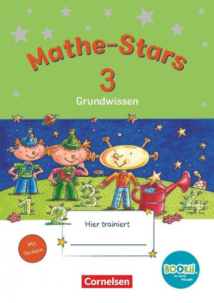 Mathe-Stars - Grundwissen - BOOKii-Ausgabe - 3. Schuljahr. Übungsheft mit Lösungen