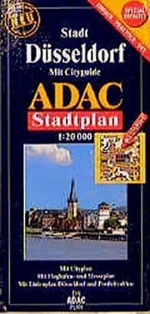 ADAC Stadtpläne, spezialgefaltet, Düsseldorf: Mit Cityguide, City-, Durchfahrts-, Verkehrslinien, Flughafen- u. Messepl. sowie Postleitzahlen (ADAC Stadtplan spezialgefaltet)