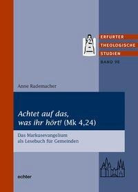 "Achtet auf das, was ihr hört!" (Mk 4,24)