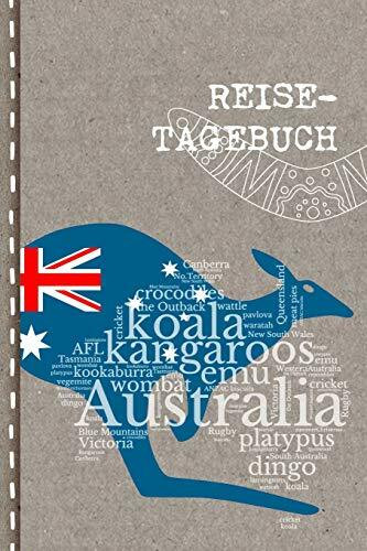 Reisetagebuch: Australien Reise Tagebuch punktiert zum Selberschreiben ca. A5 - Australia Journal Punkteraster für Urlaub, Ferien, Auslandsjahr, Au ... and Travel, Abschiedsgeschenk, Gastschüler