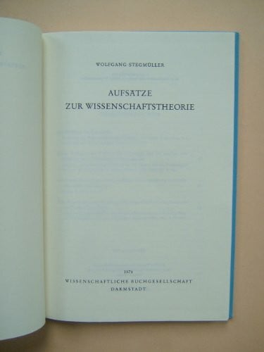 Aufsätze zur Wissenschaftstheorie (Libelli)