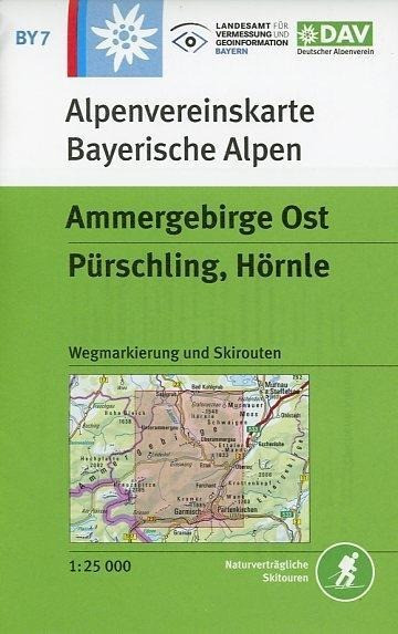 DAV Alpenvereinskarte Bayerische Alpen 07. Ammergebirge Ost 1 : 25 000