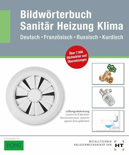eBook inside: Buch und eBook Bildwörterbuch Sanitär, Heizung, Klima: Deutsch-Französisch-Russisch-Kurdisch