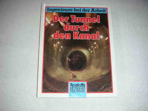 Ingenieure bei der Arbeit. Der Tunnel durch den Kanal