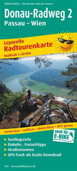 Donau-Radweg 2, Passau - Wien 1 : 50 000