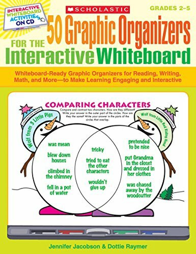 50 Graphic Organizers for the Interactive Whiteboard: Whiteboard-Ready Graphic Organizers for Reading, Writing, Math, and More-To Make Learning Engaging and Interactive