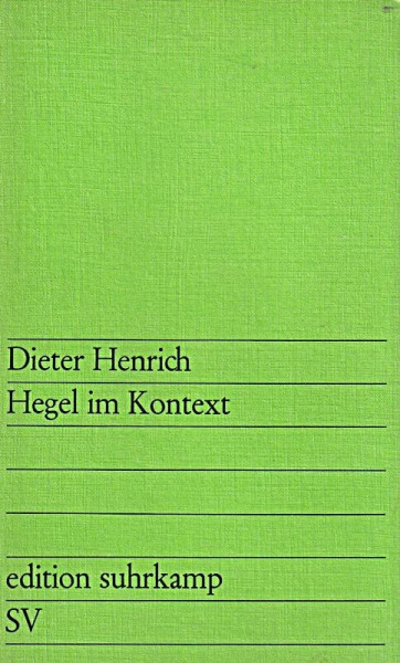 Hegel im Kontext