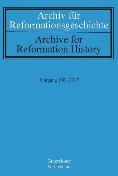 Archiv für Reformationsgeschichte - Aufsatzband