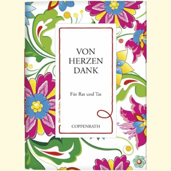 Der rote Faden: Von Herzen Dank: Für Rat und Tat (Verkaufseinheit) (Geschenkbücher für Erwachsene)