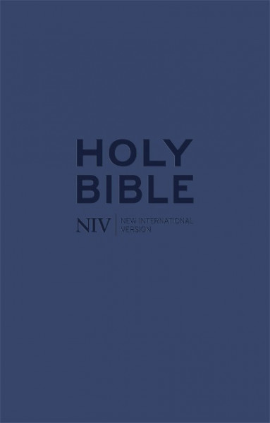 NIV Tiny Navy Soft-tone Bible with Zip