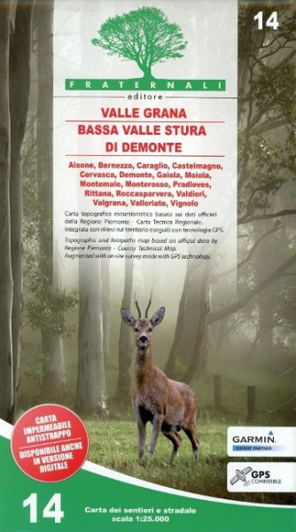 Valle Grana - Bassa Valle Stura di Demonte 1 : 25 000