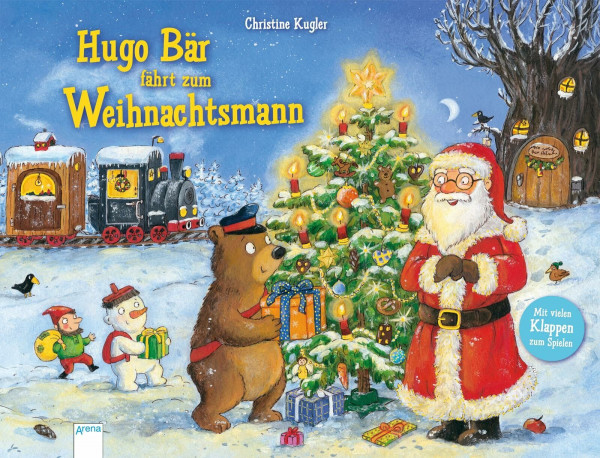 Hugo Bär fährt zum Weihnachtsmann: Mit vielen Klappen zum Spielen