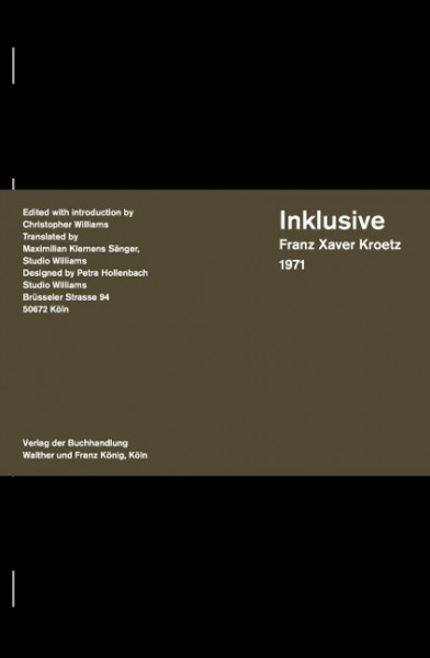 Inklusive Franz Xaver Kroetz written 1971 as part of "Trilogie Mu¨nchener Lebens"