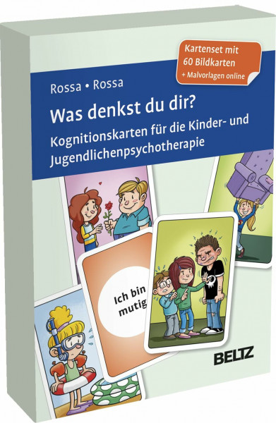 Was denkst du dir?: Kognitionskarten für die Kinder- und Jugendlichenpsychotherapie. Kartenset mit 60 Bildkarten. Mit Illustrationen von Steffen Gumpert. Mit Online-Material (Beltz Therapiekarten)