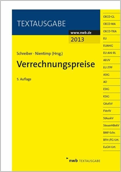 Verrechnungspreise (Textausgabe)