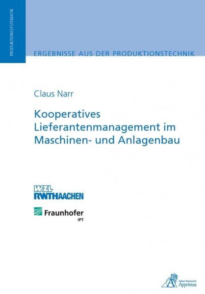 Kooperatives Lieferantenmanagement im Maschinen- und Anlagenbau