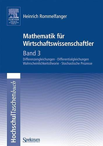 Mathematik für Wirtschaftswissenschaftler Bd.3