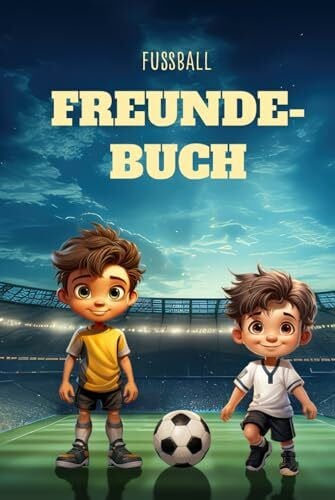 Fußball Freundebuch: Das coole Fußball Freundebuch mit vielen verschiedenen Vorlagenseiten für Mädchen und Jungs