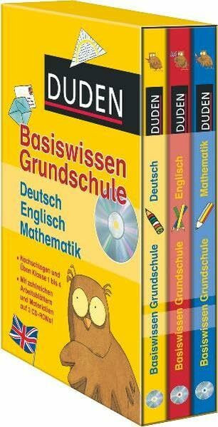 Duden Basiswissen Grundschule Deutsch/Englisch/Mathematik 1. bis 4. Klasse: Nachschlagen und üben
