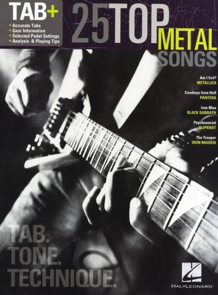 25 Top Metal Songs - Tab. Tone. Technique.: Tab+