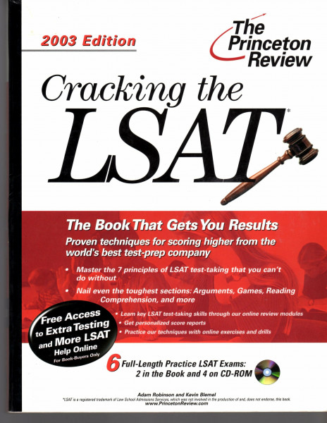 Cracking the LSAT with Sample Tests on CD-ROM, 2003 Edition