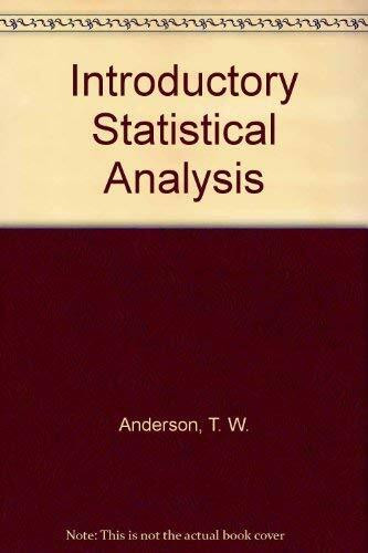 Introductory Statistical Analysis