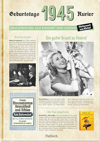 1945 - Geburtstagskurier: Druckfrisches aus Kindheit und Jugend | Zum 80. Geburtstag (Geburtstags-Zeitung)