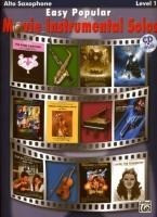 Easy Popular Movie Instrumental Solos: Alto Sax, Book & CD [With CD]