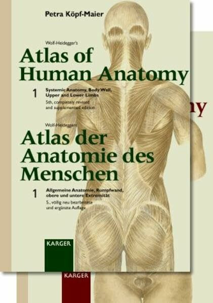 Wolf-Heidegger's Atlas of Human Anatomy /Wolf-Heideggers Atlas der Anatomie des Menschen. Complete set. Latin Nomenclature: Wolf-Heidegger's Atlas of Human Anatomy /Wolf-Heideggers Atlas der...
