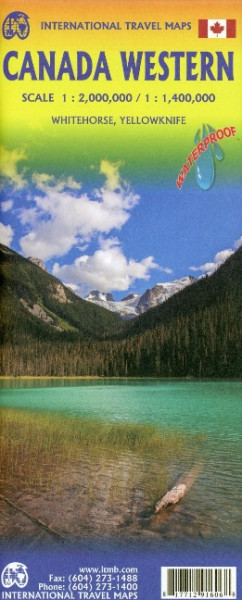 Canada Western Travel Reference Map 1 : 2 000 000 / 1 : 1 400 000