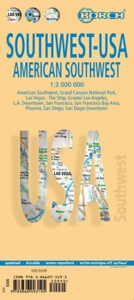 American Southwest 1 : 3 000 000. Road Map + City Maps