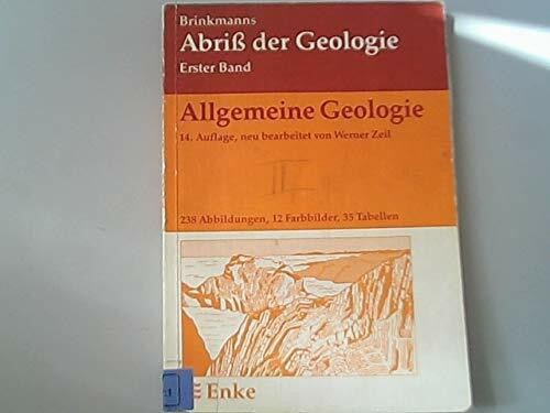 Brinkmann, Roland, Bd.1 : Allgemeine Geologie