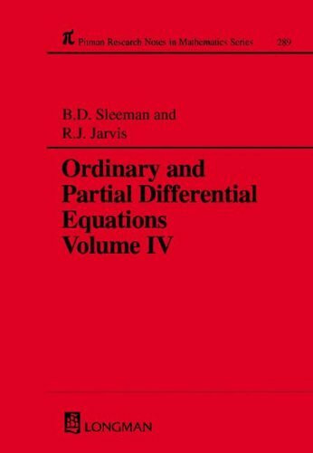 Ordinary and Partial Differential Equations: Proceedings of the Twelfth Dundee Conference, 1992 (Research Notes in Mathematics Series, Band 289)