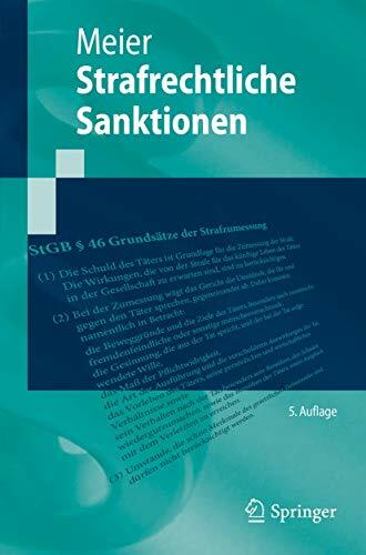 Strafrechtliche Sanktionen (Springer-Lehrbuch) Strafrechtliche Sanktionen (Springer-Lehrbuch)