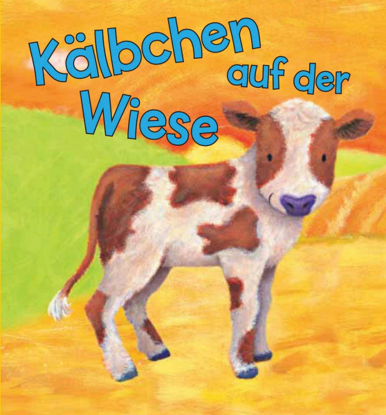 Kälbchen auf der Wiese: Pappbücher wattiert