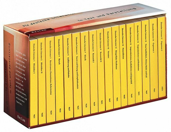 Die deutsche Literatur. Ein Abriss in Text und Darstellung: Die deutsche Literatur in Text und Darstellung, 17 Bände