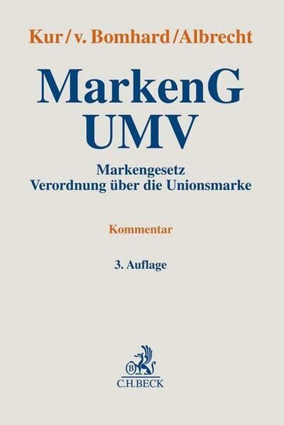 MarkenG - UMV: Markengesetz, Verordnung über die Unionsmarke