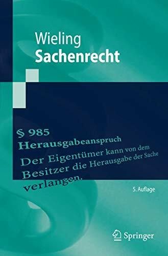 Sachenrecht (Springer-Lehrbuch)