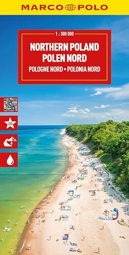 MARCO POLO Reisekarte Polen Nord 1:300.000: Straßenkarte und Autokarte mit sehenswerten Strecken, Highlights und digitaler Erweiterung (Marco Polo Wegenkaart)