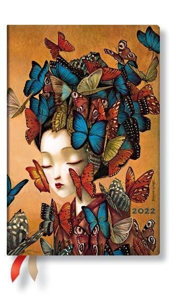 Madame Butterfly 12-Monatskalender Flexi 2022 Mini Horizontal