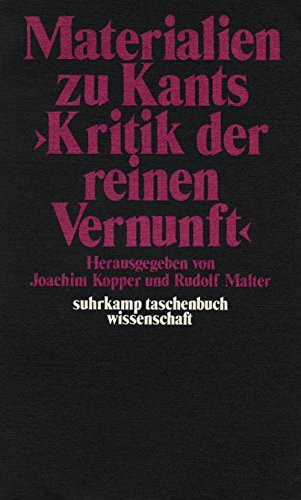 Materialien zu Kants Kritik der reinen Vernunft