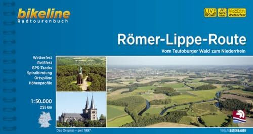 Römer-Lippe-Route. Vom Teutoburger Wald zum Niederrhein, 1 : 50 000, 445 km, GPS-Tracks Download, wetterfest/reißfest