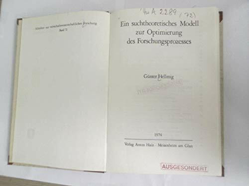 Ein suchtheoretisches Modell zur Optimierung des Forschungsprozesses.
